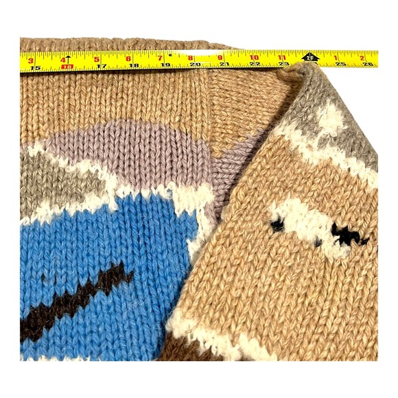 Woolrich Women's M Wool Knit Sweater Sheep Landscape Vintage - Picture 12 of 12